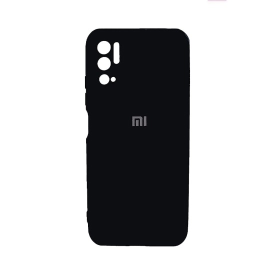 Capa de silicone com moldura de câmera para Xiaomi Redmi Note 10 5g Preta